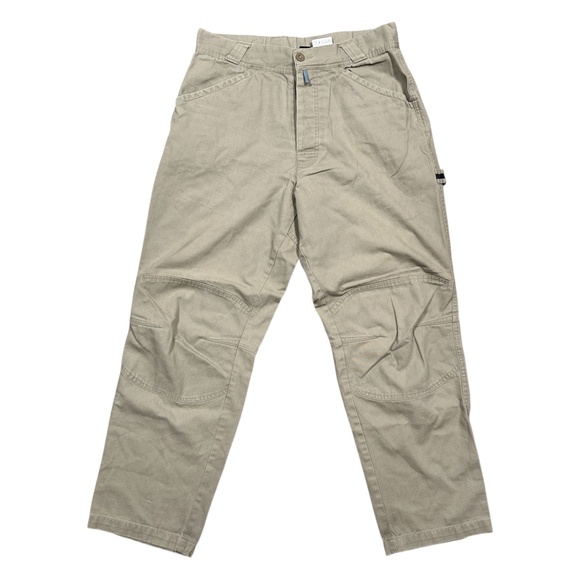 Vintage Y2K Nike ACG Relaxed Fit Khaki Tan Cotton Carpenter Pants Mens 34 - Picture 1 of 12